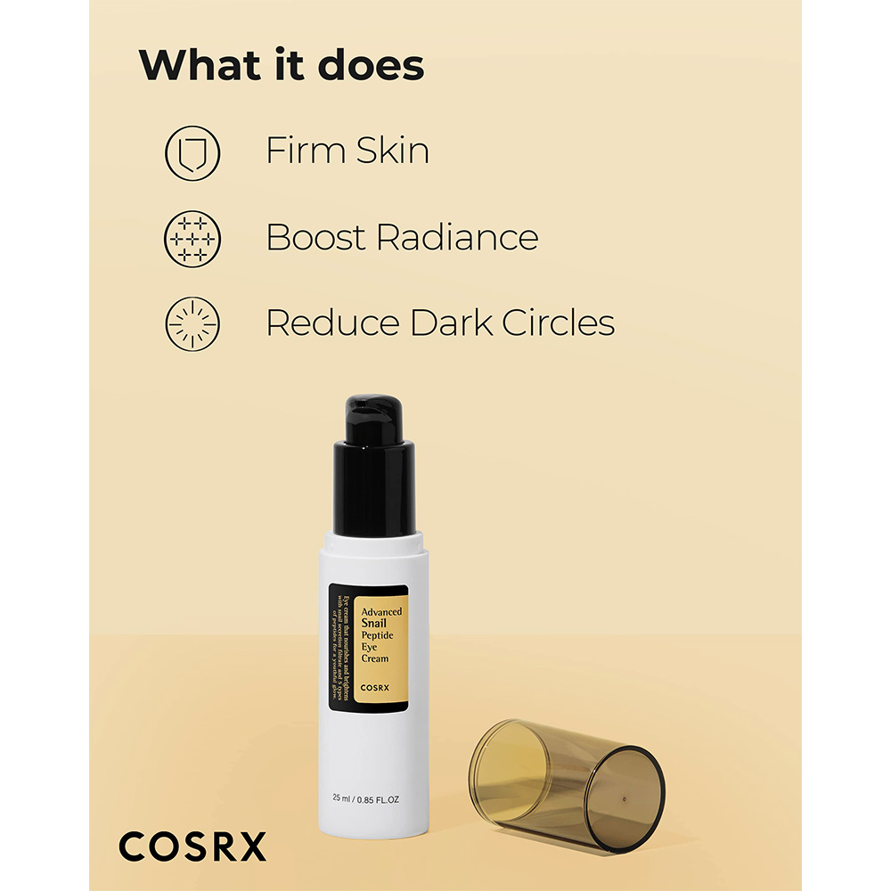 کرم-دور-چشم-حلزون-و-پپتاید-کوزارکس-COSRX-Advanced-Snail-Peptide-Eye-Cream-25ml 1